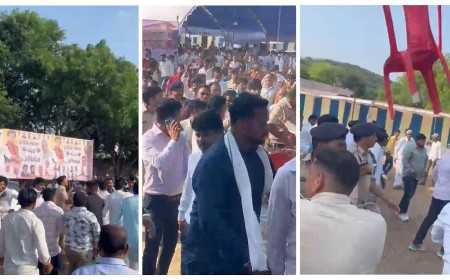 सिंधिया के कार्यक्रम में काले झंडों पर हंगामा, दो पक्षों में भिड़ंत के बाद पुलिस ने संभाला मोर्चा