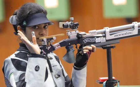 Asian Games 2026: तिलोत्तमा सेन, विदरसा विनोद और आशी चौकसे ने 50 मीटर राइफल 3-पोजीशन में जीता सिल्वर