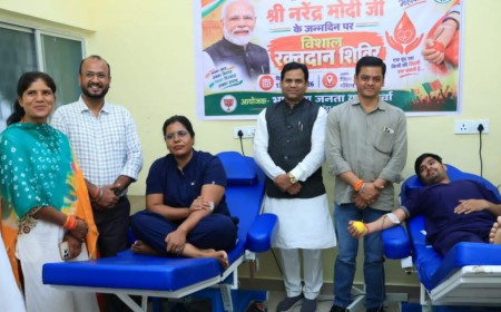 सेवा संकल्प अभियान में रक्तदान की पहल, गौरेला में लगा विशेष शिविर