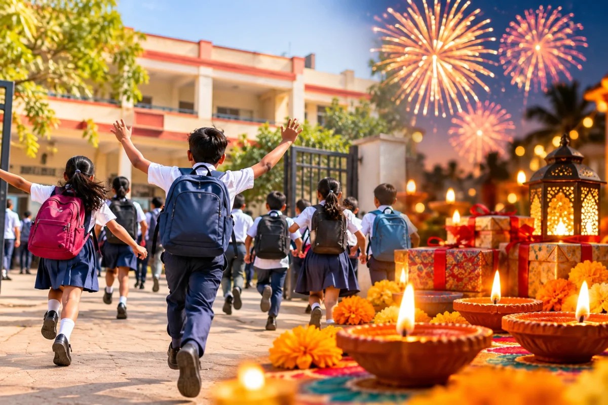 छत्तीसगढ़ में स्कूलों की दीपावली छुट्टियों में बदलाव, अब 6 से 11 नवंबर तक रहेगा अवकाश