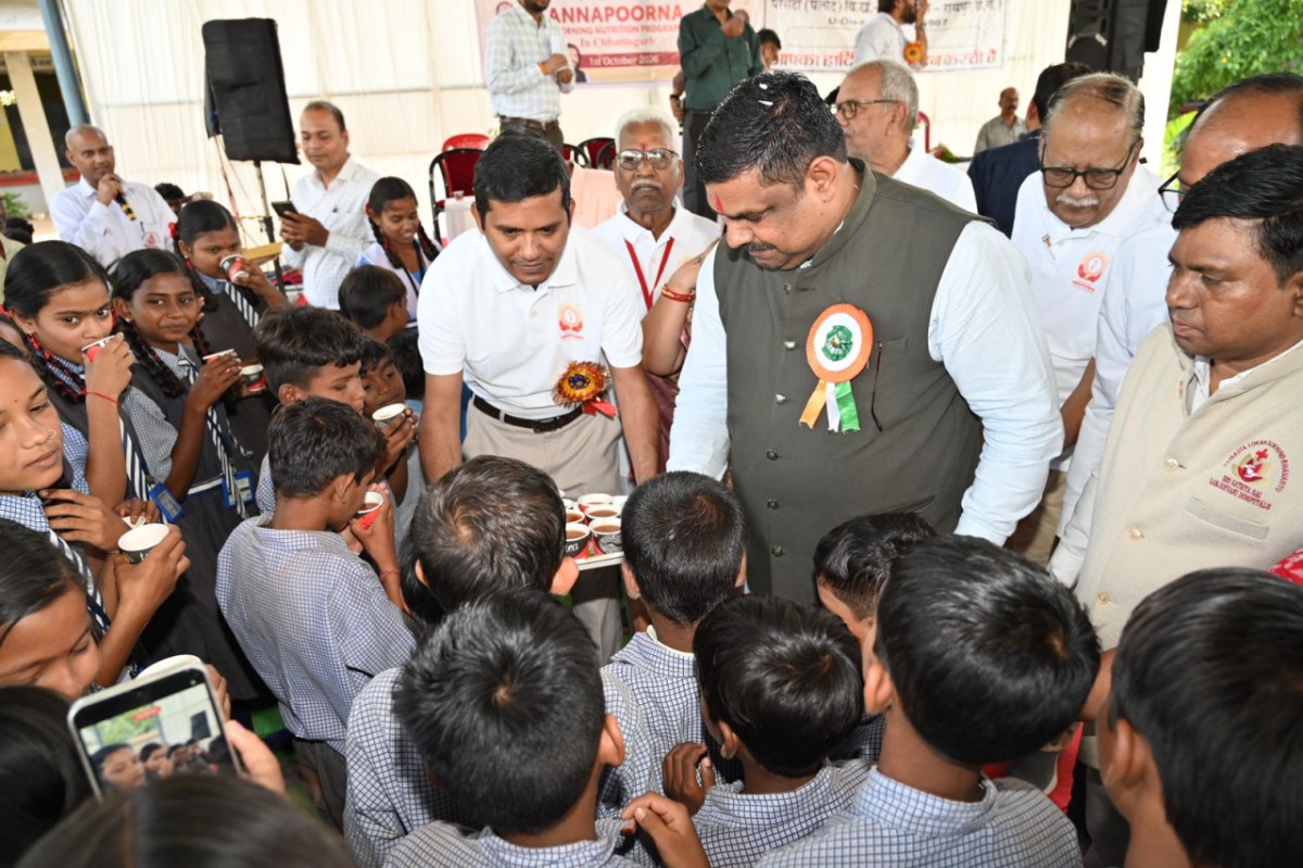 छत्तीसगढ़ के तीन सरकारी स्कूलों में शुरू हुआ साईंश्योर न्यूट्रिशन कार्यक्रम, करीब 500 बच्चों को मिलेगा निःशुल्क पोषण सहयोग