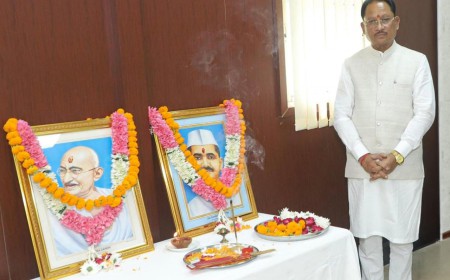 गांधी जयंती पर CM विष्णु देव साय ने महात्मा गांधी और लाल बहादुर शास्त्री को किया नमन, बताए उनके आदर्श